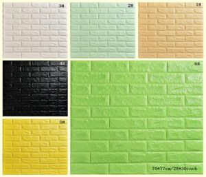 Creative 3D Stereo Waterproof Wallpaper Stone Brick Bakgrund Väggklistermärken Väggpapper vardagsrum El Studie Wallcovering DBC D2847543