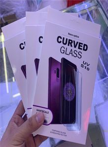 3D Curved UV Full Glue Screen Protector Case Friendly Tempered Glass för Samsung Galaxy S23 S22 Ultra S21 Plus S20 Note 20 10 9 8 3997260