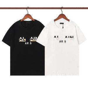 SS Neues Almai-T-Shirt, reine Baumwolle, heißgeprägte Tropfenkleber-Wörter, Herren- und Damen-T-Shirts, Rundhalsausschnitt, Sport, lockere, dünne Halbarm-T-Shirts, kurzärmelige Top-Kleidung