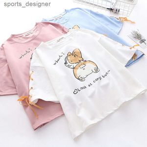 T-shirt per bambini T-shirt per ragazze adolescenti Top T-shirt in cotone girocollo estivo Solid''gg''I4PU
