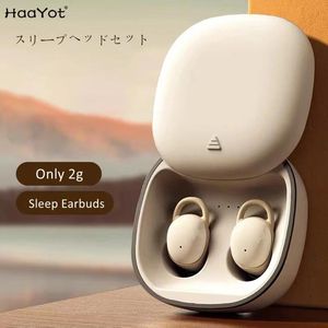 Fones de ouvido HAAYOT True Wireless Sleep Earbuds Fones de ouvido Bluetooth no ouvido para dormir Leve e confortável Som estéreo ultra pequeno