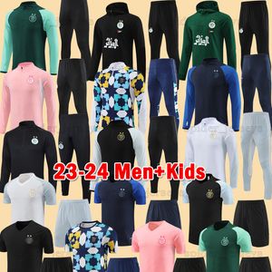 23 24 Algerien Trainingsanzüge MAHREZ 2023 2024 Algerien Fußballtrikots SLIMANI ATAL BENNACER Langarm-Kapuzenpullover Fußball-Sets Kinder-Kits