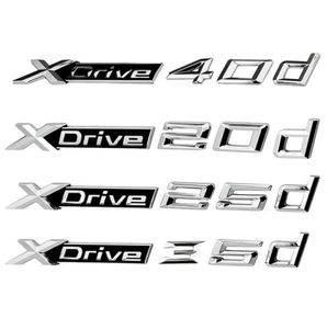 Styling 3D Car Sticker ABS Xdrive 20d 25d 28d 30d 35d 40d 45d 48d 55d Side Badge Emblem Stickers Emblem Badges Logo for BMW X2 X3 9668043