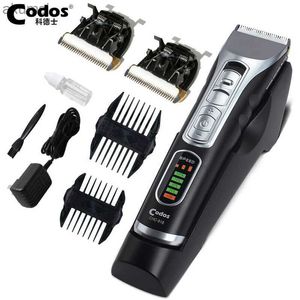 Saç Clippers Codos 918 Süper Profesyonel Şarj Edilebilir Saç Kısmi Berber Salonu için 2600mA Saç Seramik Kesici Kesme Makinesi YQ240122