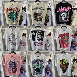 Mens Camiseta Design Homens Camisetas Hellstar Camisa de Manga Curta Tee Homens Mulheres Alta Qualidade Streetwear Hip Hop Moda Camiseta Hellstar Curto EUA Aize S-XL