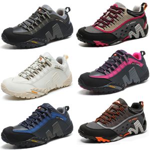 2024 Men Climbing Hiking Shoes Work Safety Shoes Trekking Mountain Boots Non-slip Wear-resistant Breathable Outdoor Gear Sneaker Eur 39-45