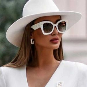 Sunglasses Fashion Cat Eye Sunglasses Women Luxury Brand White Oversized Gradient Sun Glasses For Female Eyeglasses Vintage UV400 YQ240120