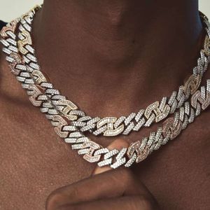 Yu Ying Fashion Jewelry Sterling Sier 15mm Wide Cuban Rink Chain Gold Plated Hip Hop Necklace for Men