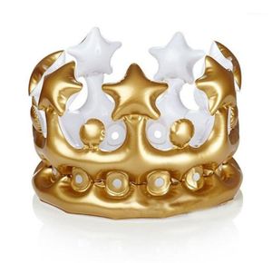 Party Hats Wholenovelty Uppblåsbar Crown King Imperial Kids Adults Headwear Accessories Birthday Decorations18506545