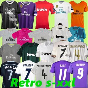 Retro Real Madryt koszulki piłkarskie koszule piłkarskie z długim rękawem Seedorf Carlos Sergio Ramos 03 04 06 07 11 12 15 15 16 17 18 Ronaldo Zidane Raul Finały Kaka Real