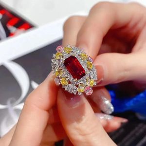 Rings 2022 New Retro Marquise Wedding Ring Women Wedding Engagement Jewelry Silver Color Stunning Color Zircon Finger Ring