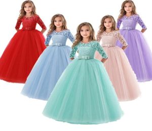 Girl039s платья для девочек-подростков для девочек 10, 12, 14 лет, нарядное платье для выпускного вечера на день рождения, свадебное платье с цветочным узором, детское праздничное платье принцессы Kid7675930