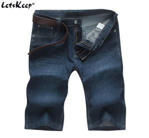 LetsKeep pantaloncini jeans larghi da uomo jeans corti elasticizzati casual estivi pantaloncini da uomo larghi in demin Taglia 44 46 48 50 52 Taglie forti MA4048377120