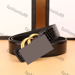 Classic Herr Designer Belt Luxury Belt Belts For Women Designer Letter Smooth Buckle Ceinture Leather Womens Designer Beltbredd 2,0 cm 3,4 cm 3,8 cm med Box Cintura FA15