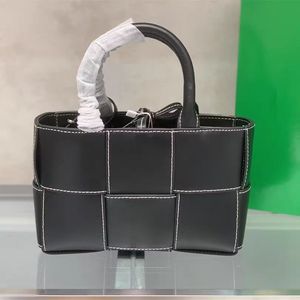 Küçük Arco Tote Çanta Kadın Lüks Marka Orijinal Deri Banliyö Cüzdanlar ve Çanta Tasarımcı Crossbody Omuz Çantaları Inteccio İşçilik İnek Deri 2593