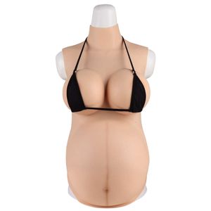 Artificial Silicone Fake Pregnant G Cup Boobs Spong Soft for Crossdresser Shemale Belly Cosplay Hombre Pussy Sissy