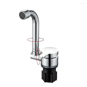 Kitchen Faucets Foldable RV Water Tap 360 Horizontal Rotation Folding Faucet Single Handle Control Boating Equipment For Bar Yacht