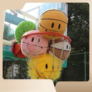 30 cm Lovely Smile Face Basketball Plushie Offcourt Basketball Pillow Cartoon Smile Silence Backetball roliga plyschleksaker