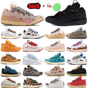 Designer grobe Schnürsenkel Brotschuh Lavin Curb Sneakers Damen Herren Schnür-Kalbsleder Plattform Casual Sportschuhe Lauftrainer