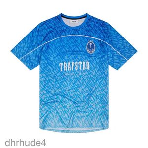 قمصان الرجال محدودة TrapStar London T-Shirt قصيرة الأكمام القميص الأزرق للرجال للرجال أزياء Harajuku Tops Male T Shirts Y2K G230307 GMDU 0BQU