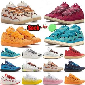 Scarpe da uomo con lacci grandi Lanvens Lacci grossi Scarpe da pane Versatili coppie casual Scarpe da skate Designer Scarpe da pane Scarpe da uomo Scarpe da donna Curb Sneakers