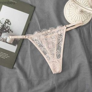 Sexy Set Sexy Women's Floral Lace Panties Hollow Out Transparent Underwear Female Low Rise Seamless Cotton G-String Thongs Solid LingerieL240122
