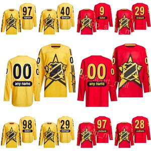 2024 Dzieci Kobieta Man All-Star Hockey 22 Oliver Bjorkstrand Jersey 35 Thatcher Demko 43 Quinn Hughes 9 JT Miller 40 Elias Pettersson 9 Jack Eichel 37 Connor Hellebuyck