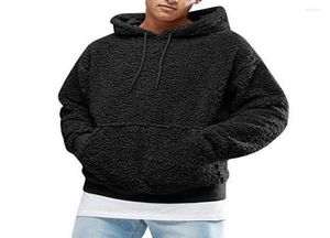 Men039s hoodies moda masculina quente sólido fofo moletom com capuz pulôver lã moletom casual casaco com capuz jumper outono inverno mais si6358358