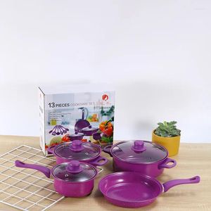 Cookware Sets Gift Pot With Induction Cooker Gas Stove Universal Non-stick Frying Pan Soup Small Milk