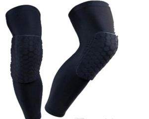 Honeycomb Sock Sport Safety Basketball Sports Kneepad Padded Knee Brace Compression Knee Sleeve Protector Knee Pads1035013