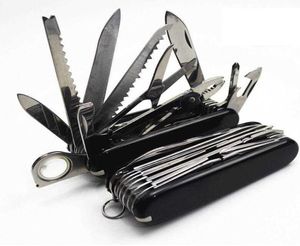 MultiFunctional 17in1 91mm Folding survival army Knife Stainless Steel Multi Tool Army Pocket mini Hunting Outdoor Camping Surv9787642