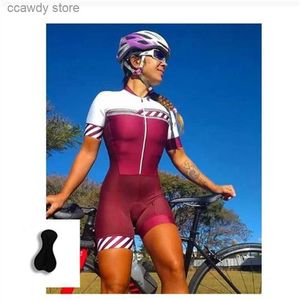 Tute da uomo Maglia da ciclismo Set Estate Professional Team Un pezzo Mono De Ciclismo Para Hombre Lycra Tuta da triathlon a maniche corte ad asciugatura rapidaH24122