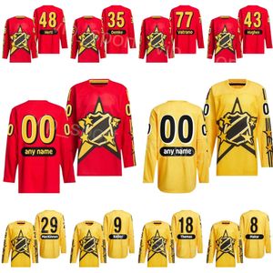 2024 All-Star Hockey 9 JT Miller Jersey 40 Elias Pettersson 9 Jack Eichel 37 Connor Hellebuyck 22 Oliver Bjorkstrand 35 Thatcher Demko 43 Quinn Hughes Custom Name