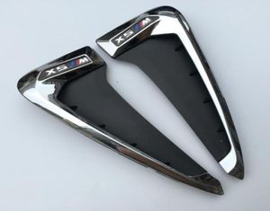 För BMW X5 F15 ABS SIDA VING AIR VENTLET Dekorativa klistermärken Front Fender Side Munstycken Trim BlackChrome35325116537327