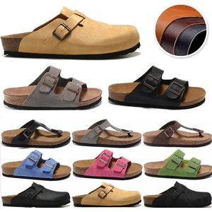 designer slides sandals slippers tory Wood Summer Leather Slide beach Beach easy favourite birkinstock Boston Clogs Women Men Arizona Mayari outdoor sandals