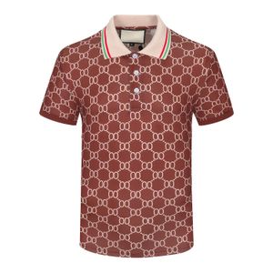 Summer męskie koszule polo designer polo mężczyzn men koszulka z krótkim rękawem bawełniana litera druk mody Polo T koszule rozmiar m-xxxl