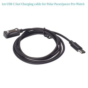 1M USB-C Type C Fast Charging Cable för Polar Pacer Pro Watch