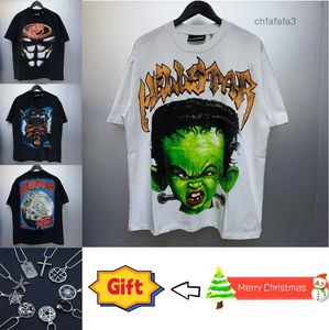 メンズデザイナーTシャツHellstarグラフィックティーメンメン女性高品質100％コットンストリートウェアヒップホップファッションTシャツヘルスターシャツNPDI