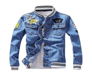 Luxus Herren Bomberjacken Mode Stickerei Denim Jacke High Street Motorrad Herren Designer Mantel Frauen Tops Schwarz Blau Jean Ou7128788