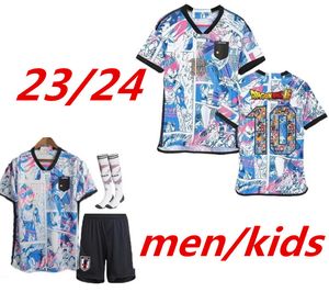 2023 2024 Giappone Speciale Fan Player Maglie da calcio 24 Cartoon ISAGI ATOM TSUBASA MINAMINO ASANO DOAN KUBO ITO uomini adulti KIDS KIT set Maglia da calcio giapponese uniforme 999