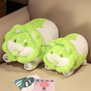 Plüschpuppen 25/35 cm Kohl Shiba Inu Hund niedliche Gemüsefefe Anime Plüschspielzeug flauschiger gefülltes Weichpuppe Kawaii Kissen Baby Kinder Spielzeug Geschenk