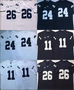 Penn State Nittany Lions College 26 SAQUON BARKLEY 9 TRACE MCSORLEY 11 MICAH PARSONS 24 mil Sanders Mens Football Stitched Jerse3828022
