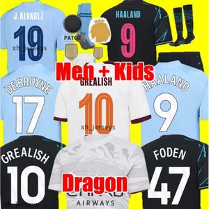 23 24 HAALAND SOCCER JERSEYS MANS CITIES FINAL ISTANBUL KIT MAHREZ GREALISH DE BRUYNE FODEN football shirt kids 2023 2024 J.Alvarez MANCHESTE NEW YEAR uniform MAN CITY