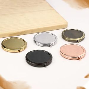 Speglar 5st 57mm Compact Mirror Purses Pocket Makeup Mirror Folding Portable Mirror for Women Vintage Cosmetic Mirrors Beauty Tool