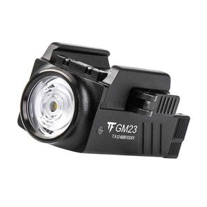 Latarki Trustfire GM23 Taktyczna LED LASHLIGHT 800 LUMENS Compact Mocne GL0CK Light Rail Monted Szybkie Uwolnienie USB Torcha 240122