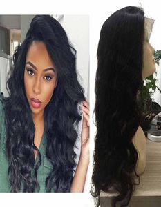 Pre Plucked Body Wave Lace Front Wigs For Women Cheap Brazilian Peruvian Malaysian Virgin Human Wavy Hair Lace Front Wigs With Bab1276164