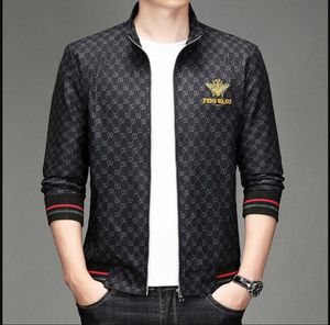 Spring new Men's luxury fashion jacket embroidery bee loose printed casual pluz size outwear coats jacket