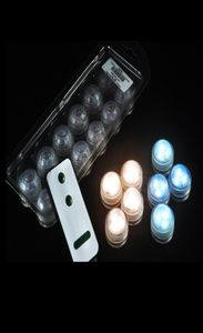 10 pçslote lanternas de iluminação ao ar livre super brilhantes 3cm mini sob vaso floral 3led submersível torre de casamento luz chá com controle remoto7402978