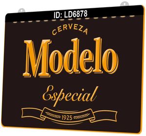 LD6878 Modelo Especial Beer 3D Engraving LED Light Sign Whole Retail4312841