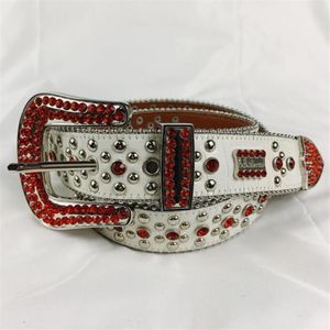 Rhinestone belt Designer Belts BB Belts For Men Women Classic BB High Quality Waistband Skull Buckle Womens Cintura Ceintures 2202294r